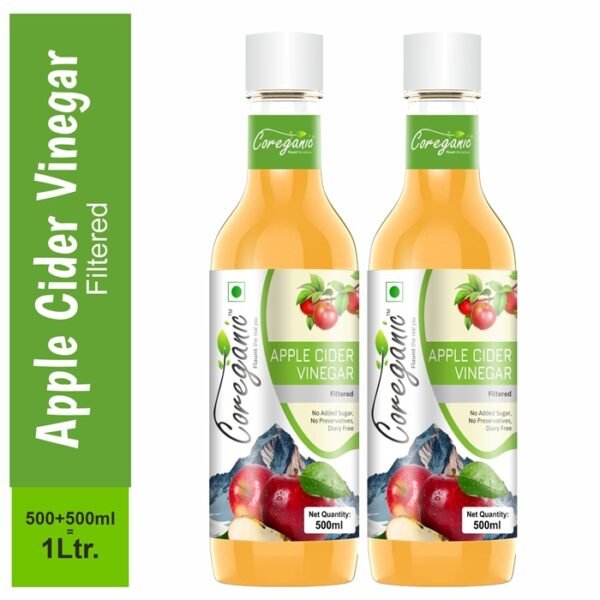 Coreganic Natural Raw Apple Cider Vinegar for Weight loss Vinegar Vinegar